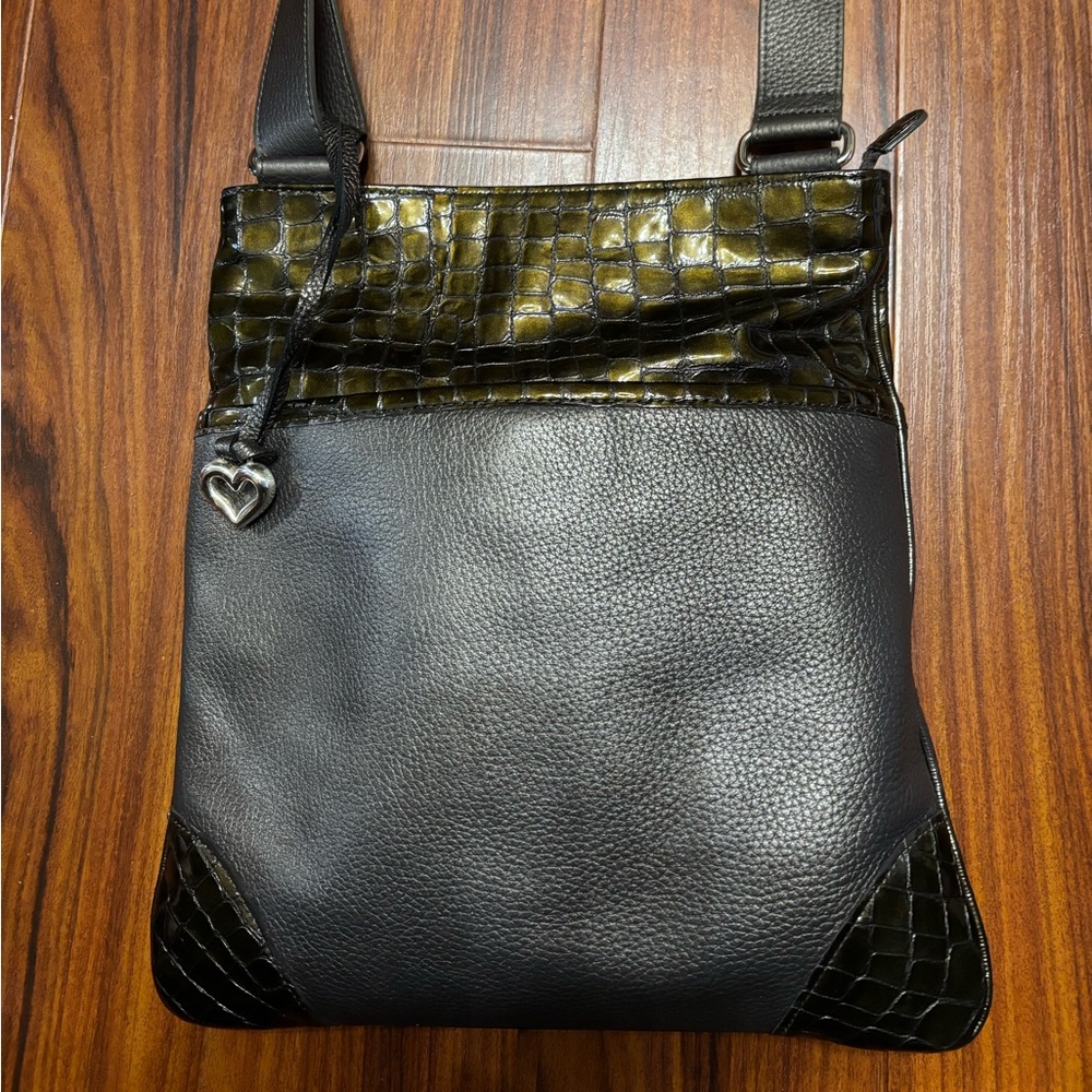 **Brighton Peyton Pewter Crossbody/Shoulder bag